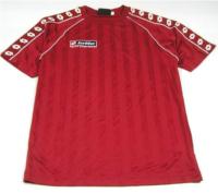 Outlet - Pánské červené pruhované sportovní tričko s logem zn. Lotto vel. M