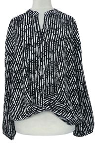 Dámská černo-bílá vzorovaná halenka zn. Primark 