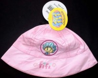 Růžový plátěný klobouček Fifi