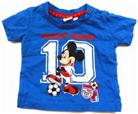 Safírové tričko s Mickey Mousem zn. Disney