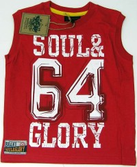 Outlet - Červené tílko s nápisem zn. Soul&Glory