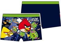 Nové - Tmavomodro-limetkové nohavičkové plavky s Angry Birds 