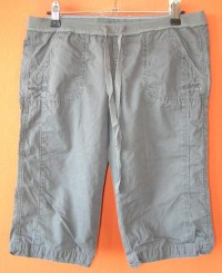 Dámské šedé plátěné 3/4 kalhoty zn. AbercrombieFitch