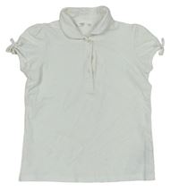 Bílé polo tričko s mašličkami zn. M&S