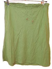 Dámská zelená lněná sukně zn. H&M 