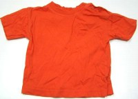 Oranžové tričko s nápisem