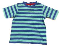 Modro-zelené pruhované tričko zn. Marks&Spencer 