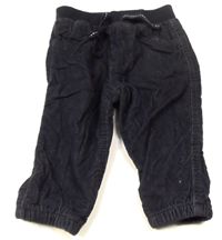 Antracitové manžestrové cuff oteplené kalhoty zn. F&F