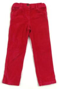 Růžové manžestrové skinny kalhoty zn. F&F 