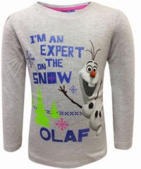 Nové - Šedé triko s Olafem zn. Disney 