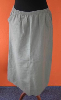 Dámská khaki lněná sukně zn. Marks&Spencer vel. 42