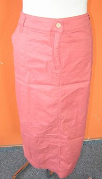 Dámská růžová plátěná sukně