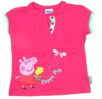 Růžové tričko s prasátkem Pepinou zn. Mothercare