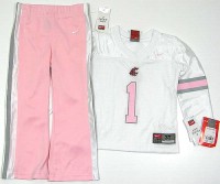 Outlet - 2set - Bílý dres + růžové sportovní kalhoty zn. Nike