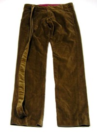 Hnědé riflové sametové kalhoty zn. Zara vel. 152