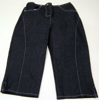 Modré plátěné 7/8 kalhoty zn. St. Bernard vel. 11-12 let
