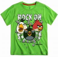 Nové - Limetkové tričko s Angry Birds