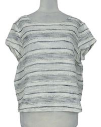 Dámské smetanovo-šedé pruhované tričko zn. GAP 