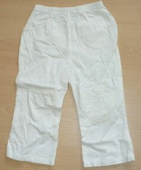Bílé manžestrové kalhoty s nápletami zn. Tiny Ted