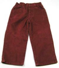 Červené manžestrové kalhoty zn. Adams 