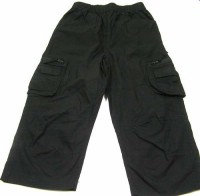 Černé plátěné 3/4 kalhoty zn. Rebel, vel. 134