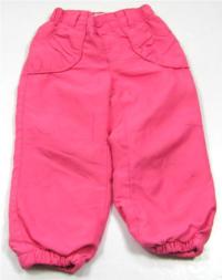 Růžové šusťákové kalhoty zn. Early days