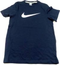 Outlet - Tmavomodré tričko s potiskem zn. Nike 