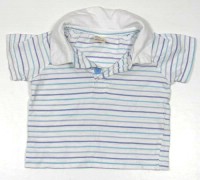 Bílo-modré pruhované tričko s límečkem zn. Tiny Ted