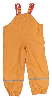 Oranžové nepromokavé laclové podšité kalhoty zn. lupilu