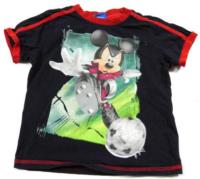 Tmavomodré tričko s Mickey Mousem zn. George + Disney