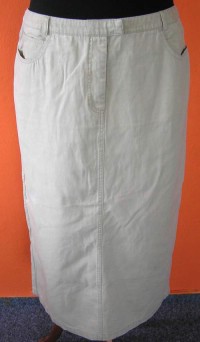 Dámská béžová riflová sukně vel. 46