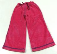 Růžové sametové kalhoty zn. Marks&Spencer