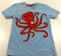 Modré tričko s chobotnicí zn. Mini mode