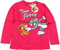 Nové - Růžové triko s Tomem a Jerrym 