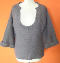 Dámský fialovošedý pletený svetr zn. Marks&Spencer