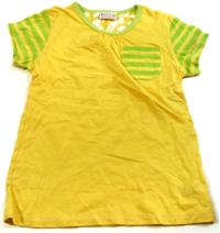 Žluto-zelené tričko s kapsičkou zn.Next