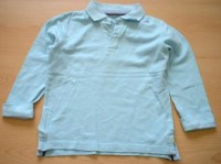 Modré triko s límečkem, vel. 140