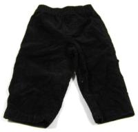 Černé manžestrové kalhoty 
