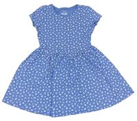 Modré květované bavlněné šaty zn. F&F