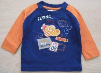 Modro-oranžové triko s letadýlkem zn. Early Days