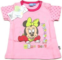 Outlet - Světlerůžové tričko s Minnie zn. Disney