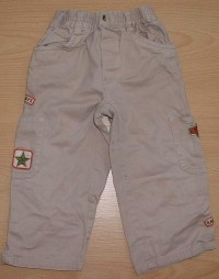 Béžové riflové kalhoty s nápisem zn. Early Days