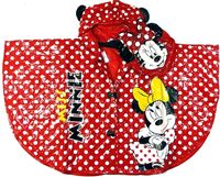 Nové - 2set- Červená puntíkovaná pláštěnka/pončo s Minnie + baťůžek zn. Disney