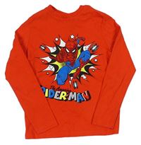 Červené pyžamové triko se Spidermanem zn. M&S