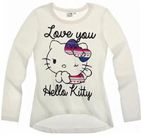 Nové - Smetanové triko s Kitty zn. Sanrio 