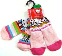 Nové - 2pack - Růžové ponožky s Hello Kitty zn. Sanrio vel. 19-22