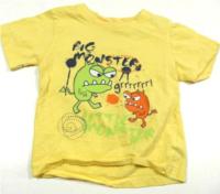 Žluté tričko s příšerkami