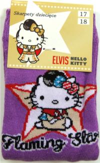 Nové - Fialové ponožky s Kitty zn. Sanrio vel. 19-22