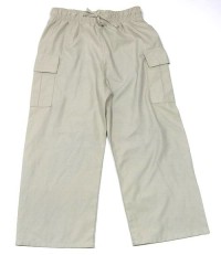 Béžové šusťákové kalhoty s kapsami zn. Ladybird