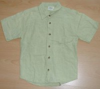 Zelená kostičkovaná košile